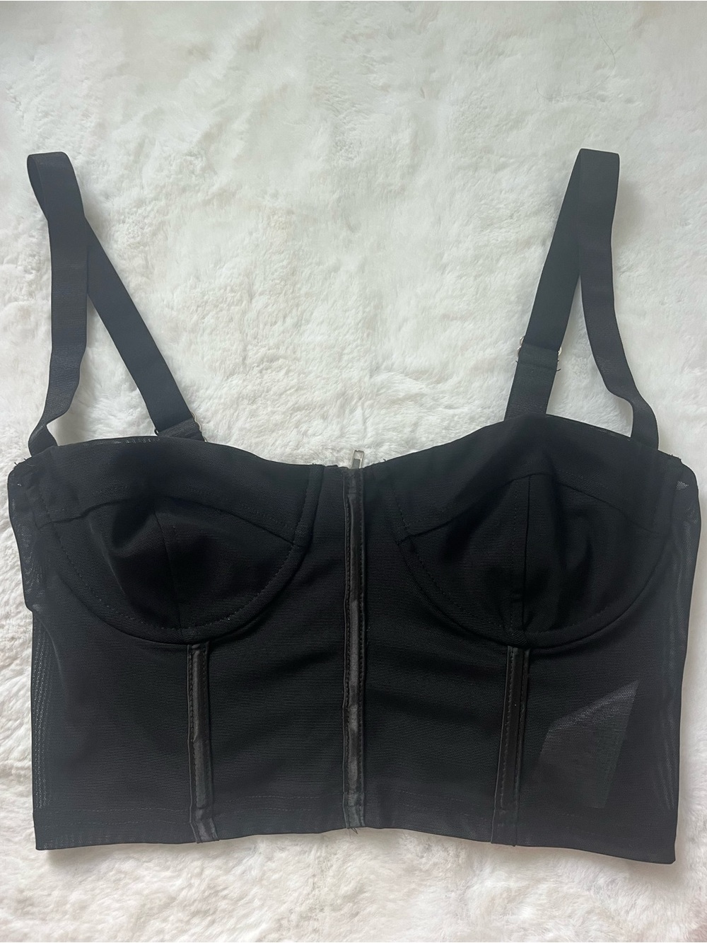 Edikted Mesh Bustier Top